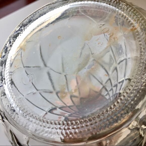 Vintage Hoosier Glass Quilted Diamond Clear Vase - Picture 10 of 12